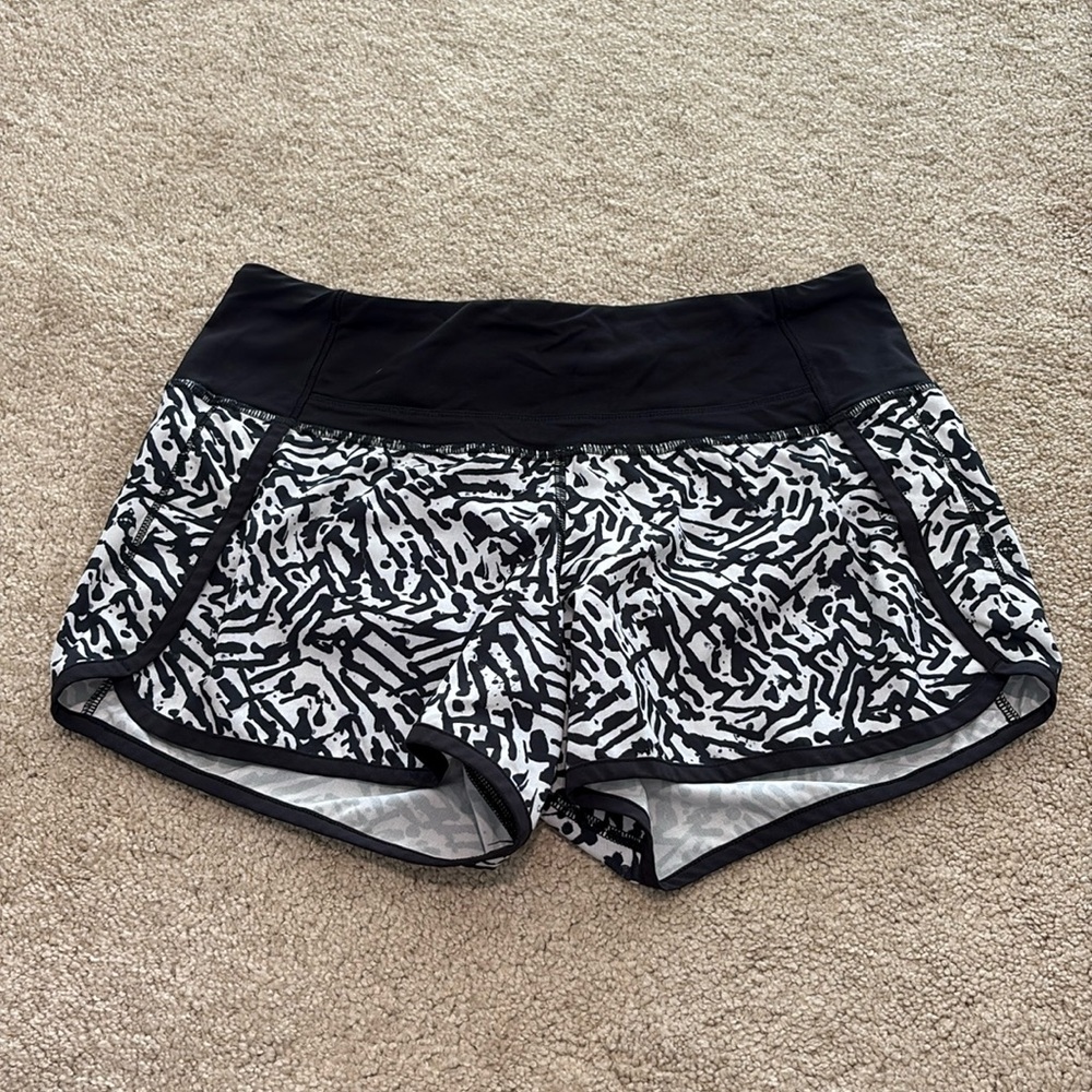 Lululemon Speed Up Short larger inseam and higher waist, size 4